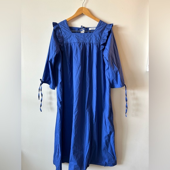MSCH NWT blue shirt dress - Picture 1 of 4